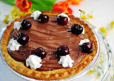 MRS. SMITH'S® Cherry-Chocolate and Hazelnut Pie